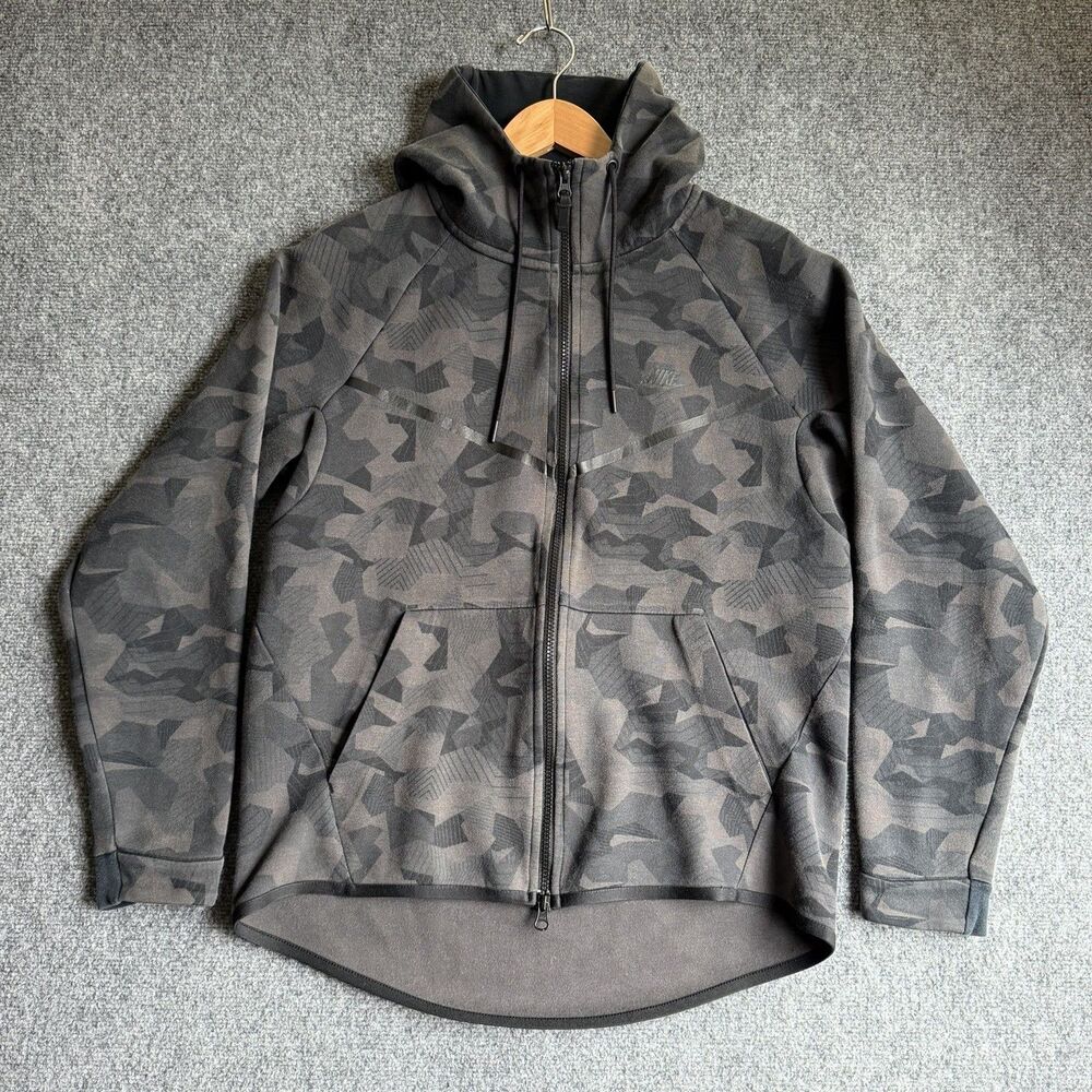 Nike Tech Fleece AOP Windrunner Camo Full Zip Hoodie 835867-021 Men’s L